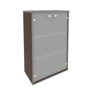 Шкаф средний широкий (2 средние двери стекло) Л.СТ-2.4